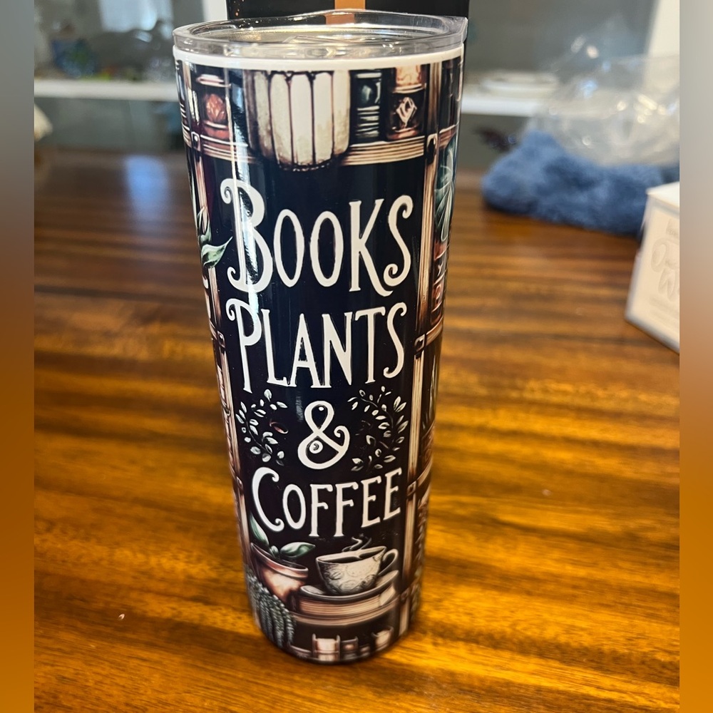 Books Plants & Coffee Tumbler